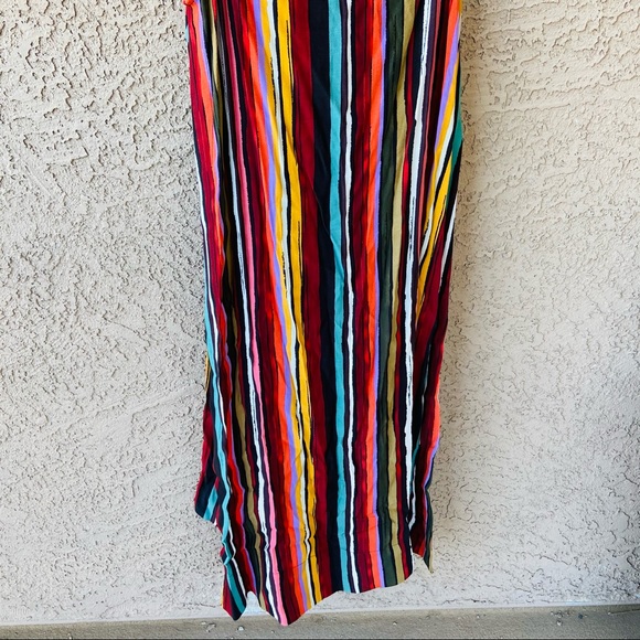 FREE PEOPLE Women's 'DE SHE' Striped SPLIT LONG TANK - XS - Picture 5 of 9